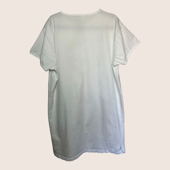 😻 VTG 90s CRAZY CAT LADY NIGHT GOWN SLEEP SHIRT OVERSIZED PJs OSFM 100% COTTON - Picture 3 of 5